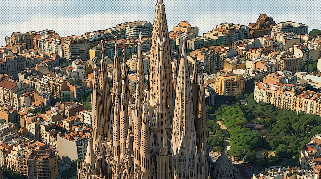 Entrada para las torres de la Sagrada Familia