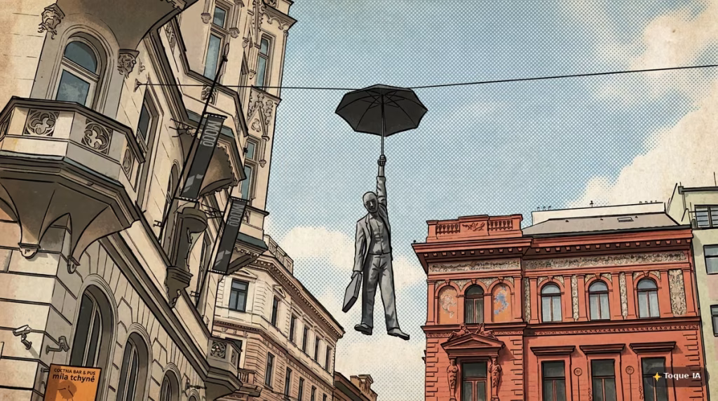 Hombre colgante de Praga