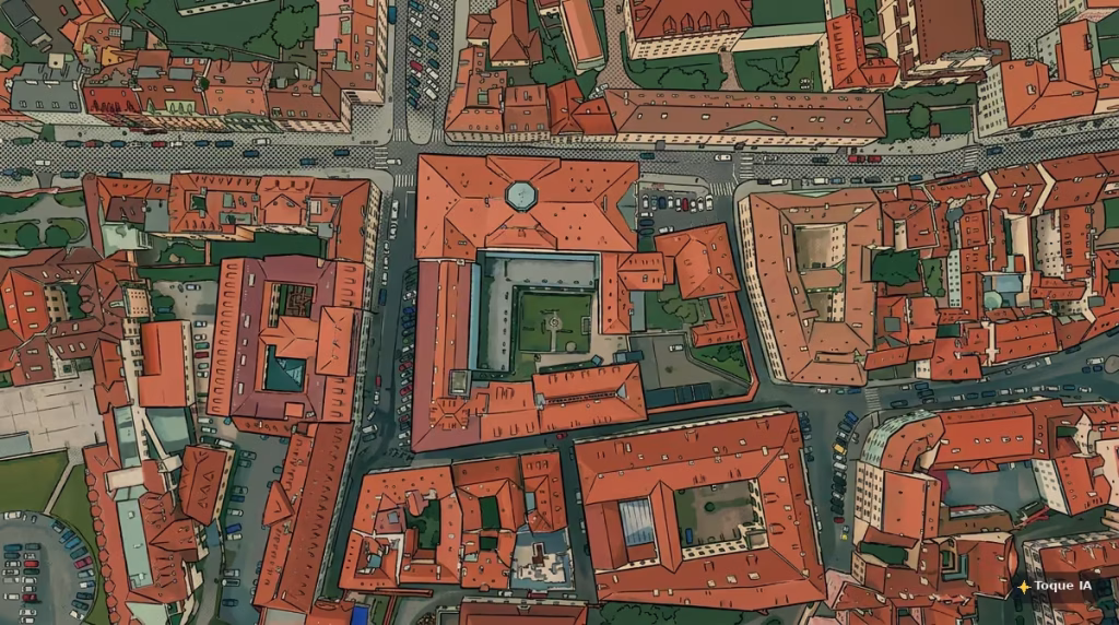 Vista aérea de Praga