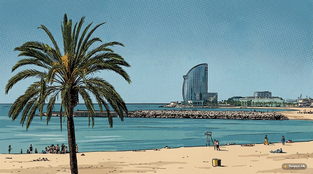 La Barceloneta, símbolo de turismo en la ciudad