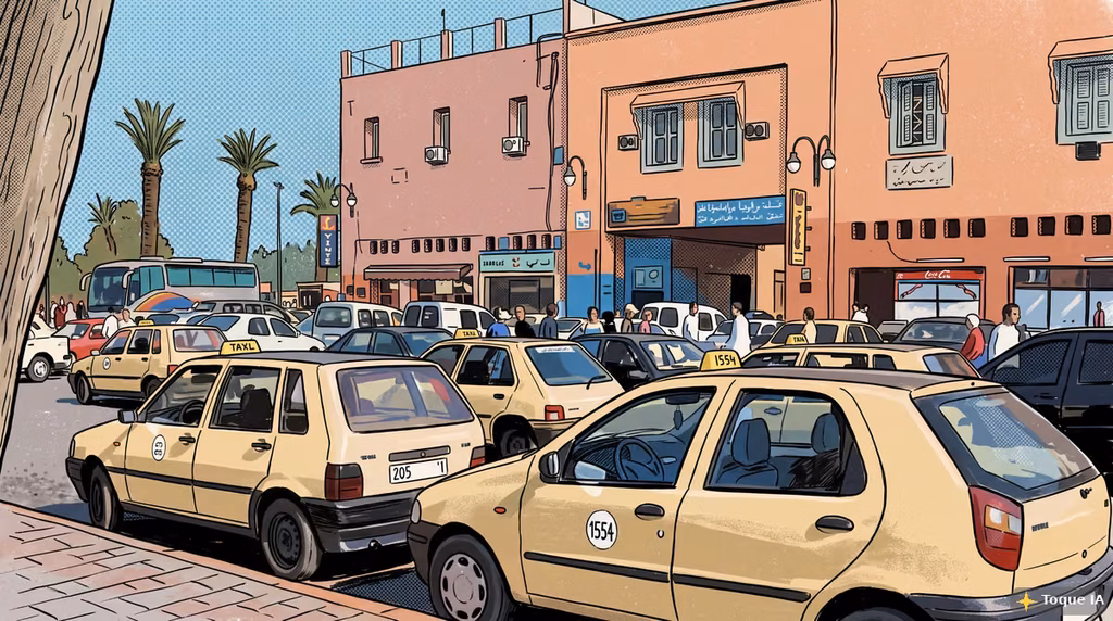 Petit taxi para moverte por Marrakech