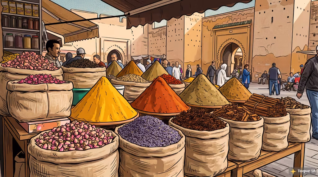 Rahba Kedima, como un zoco más de Marrakech